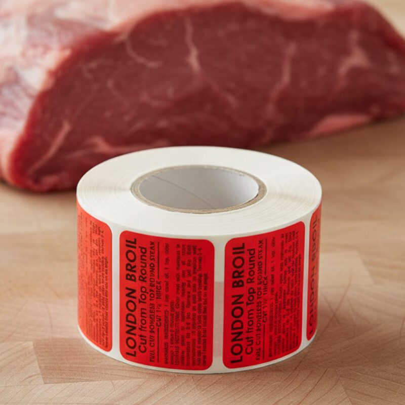 London Broil sticker with instructions
