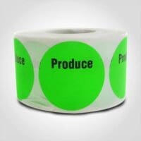 Produce with room to write Label 1 roll of 500 sticker