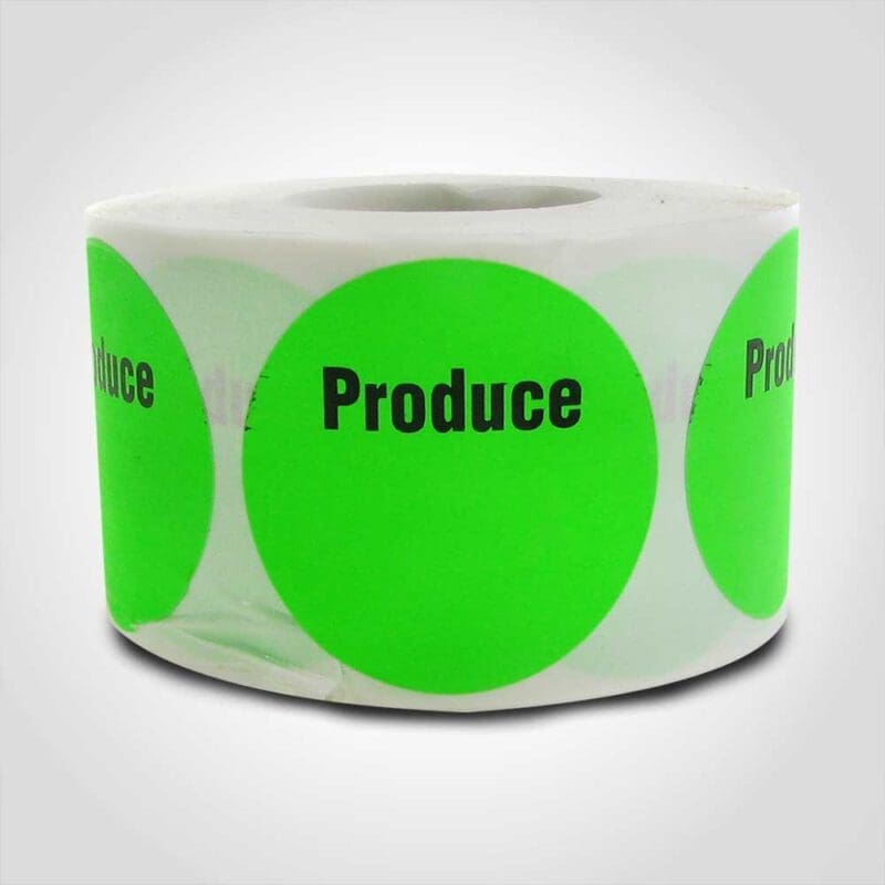 500623-1 Produce with room to write Label 1 roll of 500 sticker