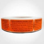 Pizza Cooking Instructions 425 degrees Label for 14-16 minutes