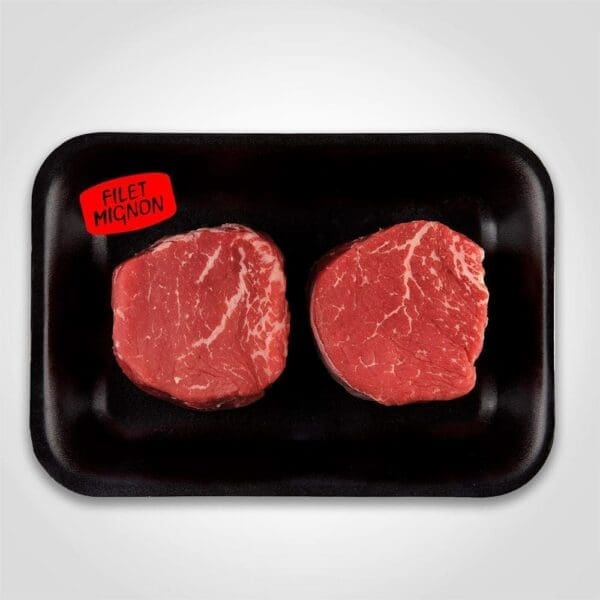 Filet Mignon Label in use