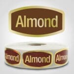 Almond Label on Gold Foil