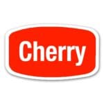Cherry label small sticker to identify cherry flavors