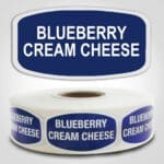 Blueberry Cream Cheese Label