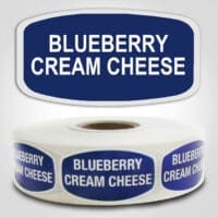 Blueberry Cream Cheese Label