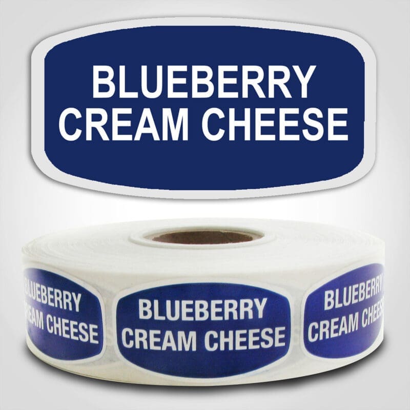 Blueberry Cream Cheese Label