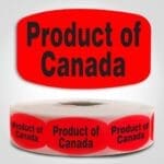 Product of Canada Label