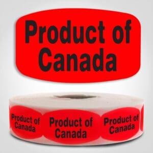 Product of Canada Label