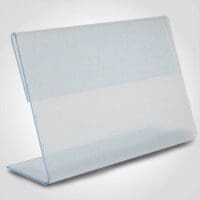 Acrylic Sign Holder Clear Slant Back Easel - 5" x 7"