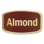 Almond Label on Gold Foil