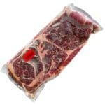 Arm Roast Label on Cut of Frozen Arm Roast