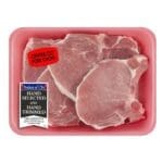 Center Cut Pork Chop Label on Package of pork chops