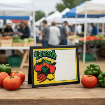 Fresh Sign Card in frame