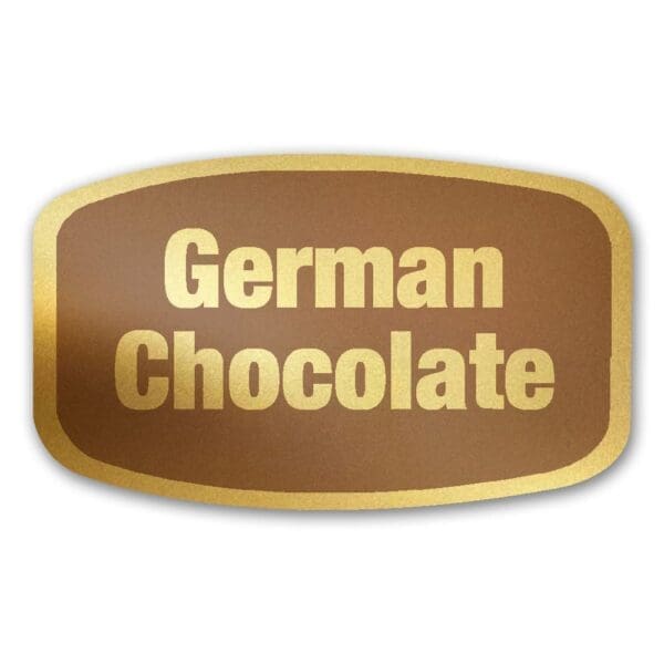 German Chocolate Label