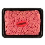 Hamburger Label on ground beef package