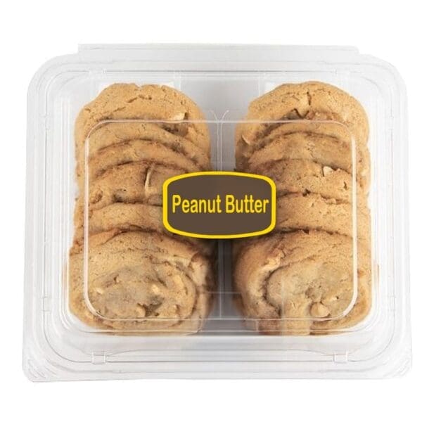 Peanut Butter Label on package of cookies