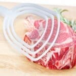 Professional Bone Dust Scraper Square White Poly