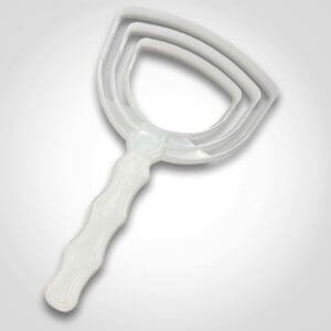 Professional Bone Dust Scraper, Square, White Poly