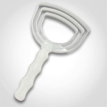 Professional Bone Dust Scraper, Square, White Poly