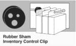 Rubber Sham Inventory Control Clip