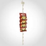 Merchandising strip Almond with 12 clips