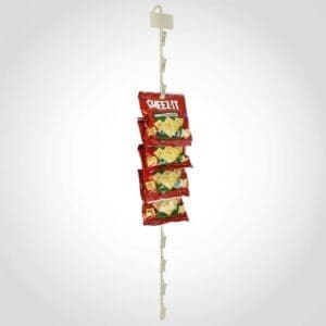 Merchandising strip Almond with 12 clips