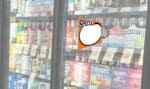 Super Grip Suction cup sign holder in use