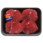 USDA Boneless Beef Sticker on package on meat