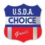 USDA Choice Grade Label on Foil Sticker