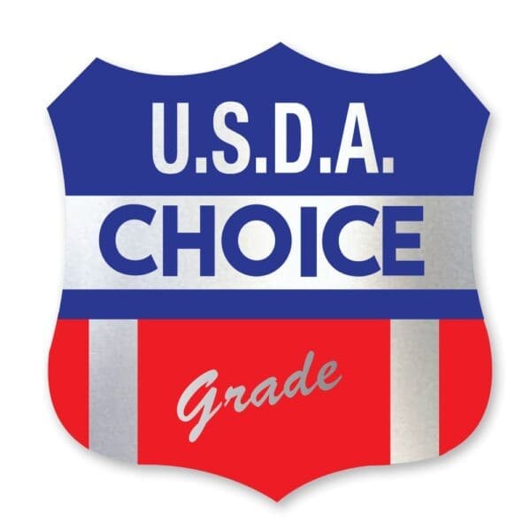 USDA Choice Grade Label on Foil Sticker