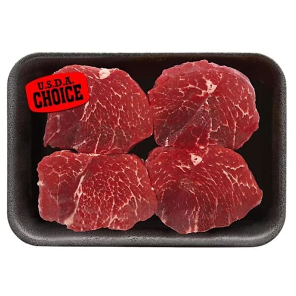 USDA Choice sticker on package of meat
