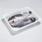 Wild caught label on package of fish