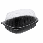 image of take out chicken roaster container that is empty