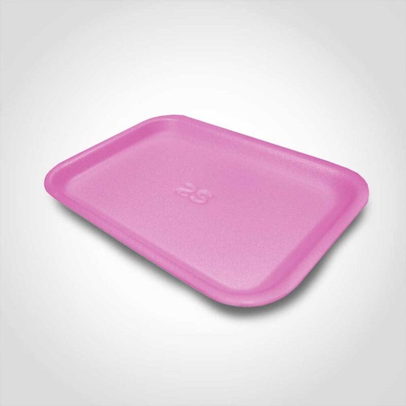 370009 2S Foam Tray Rose 8.25 x 5.75 x 0.5 inches