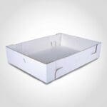 Corrugated cake Tray Half Sheet white 19 x 14 x 5 inch 50 Pack