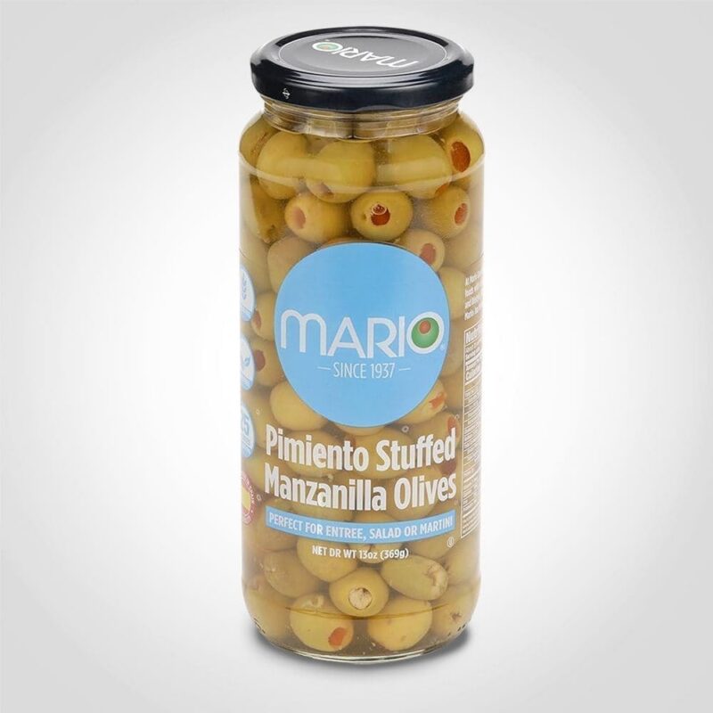 Pimiento Stuffed Manzanilla Olives 13oz Mario 71742 Pimiento Stuffed Manzanilla Olives 13oz Mario