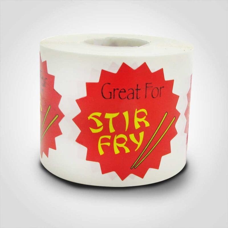 500400-1 Great For Stir Fry Label 1 roll of 500 stickers