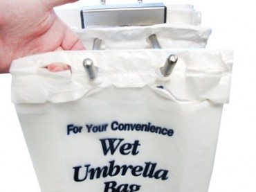 umbrella bag with die cut holes
