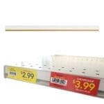 Showing the Shelf Track on a Shelf and showing the back adhesive