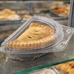 Half Pie Clamshell with pie inside