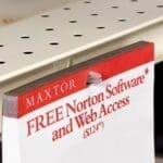 Arrowhead Fastener Sign Holder in use