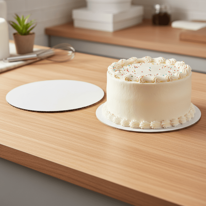 Round Grease proof Corrugated Cake Pad4