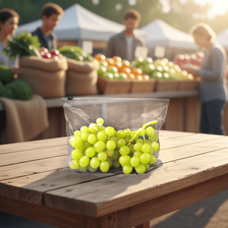 100400-Vented-Produce-Bag-With-Slider Vented produce bag with slider top