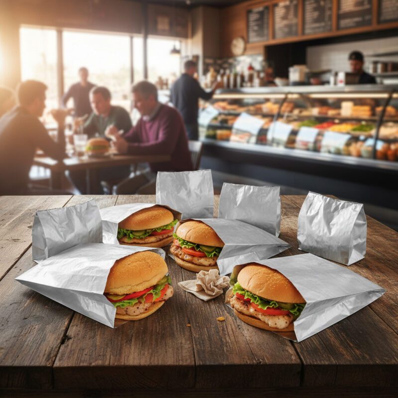 110125-5 Foil and Paper Insulated deli sandwich bags