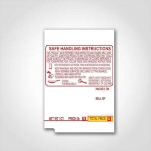 TEC SL-66-30/SL-6600 Line Center Code No Net Wt. Scale Label