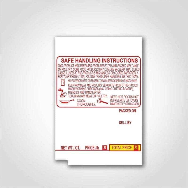 250115 TEC SL-66-30/SL-6600 Line Center Code No Net Wt. Scale Label