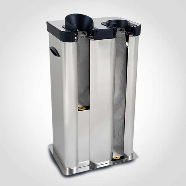 Wet Umbrella Bag Automatic Dispenser Dual - Stainless Steel