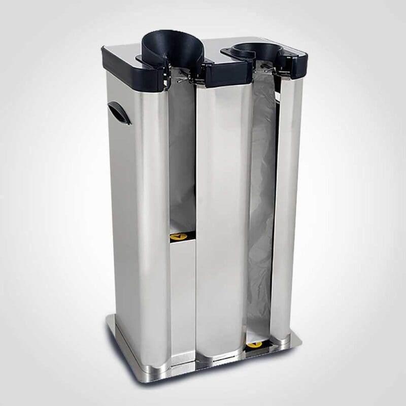 340016 Wet Umbrella Bag Automatic Dispenser Dual - Stainless Steel