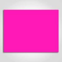 Ultra Day-Glo Fluorescent Magenta Sign Card 8.5" x 11"