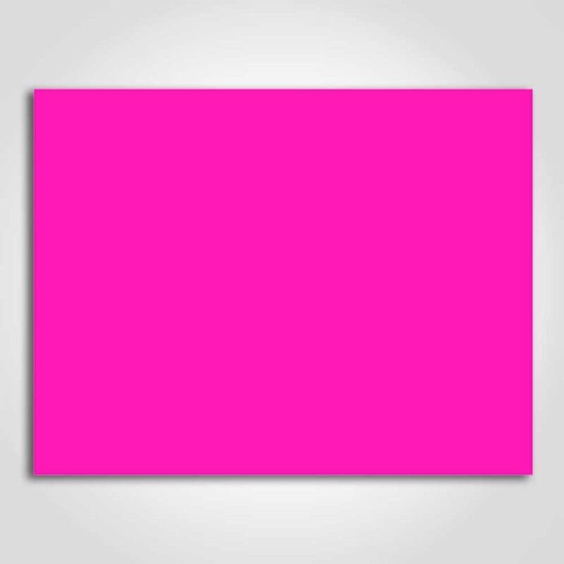 Ultra Day-Glo Fluorescent Magenta Sign Card 8.5" x 11"